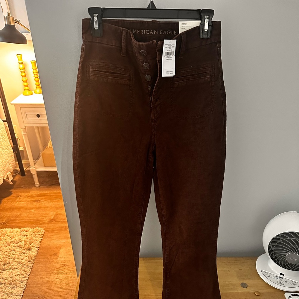 American Eagle Chocolate Corduroy Trousers